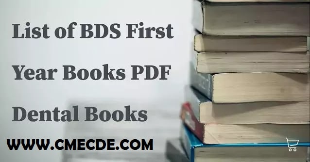 Text Books for BDS 1st Year