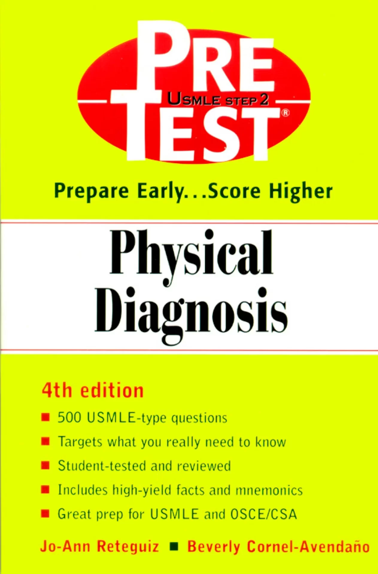 Physical Diagnosis PreTest Self-Assessment and Review