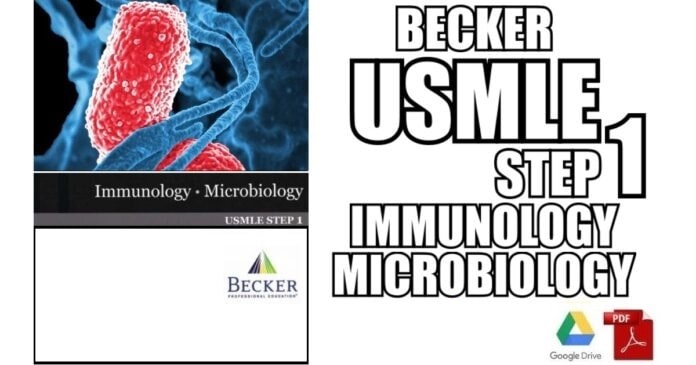 BECKER USMLE Step 1 Immunology Microbiology