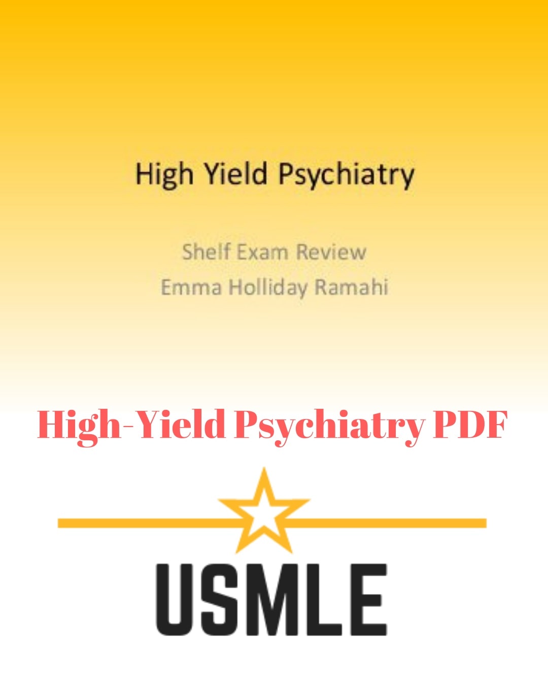 High Yield Psychiatry
