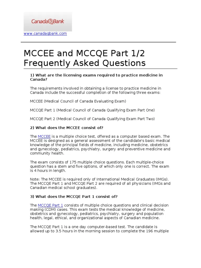 MCCEE Questions