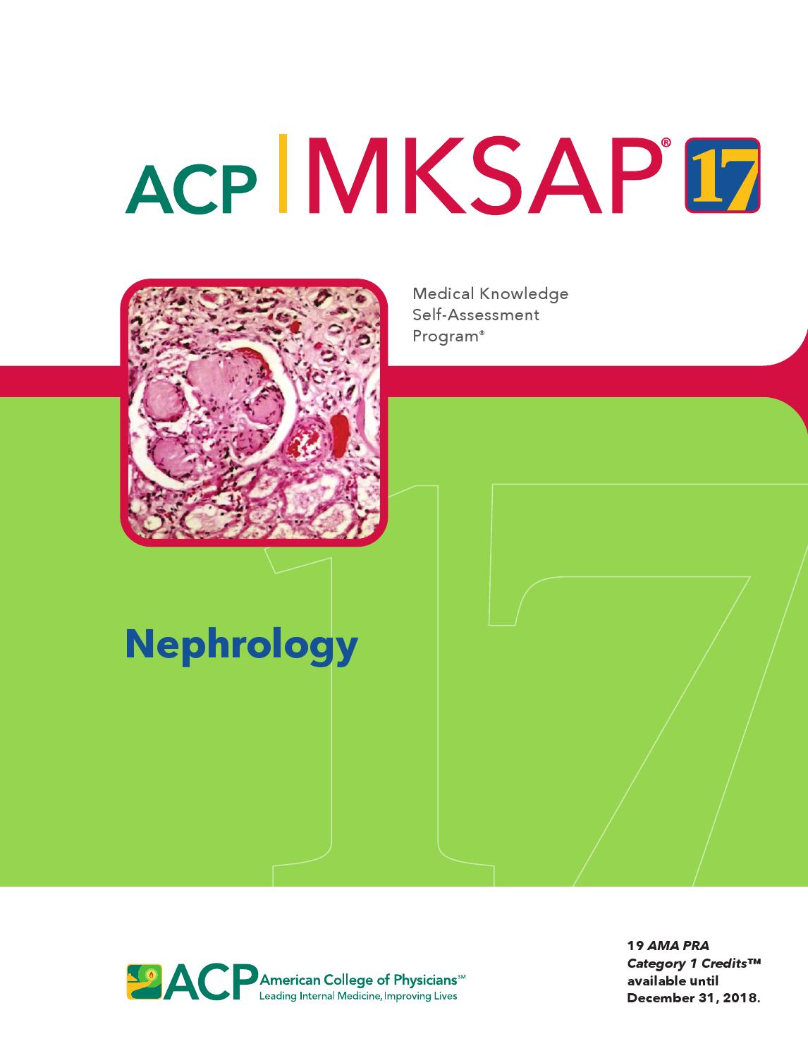 MKSAP 17 Nephrology