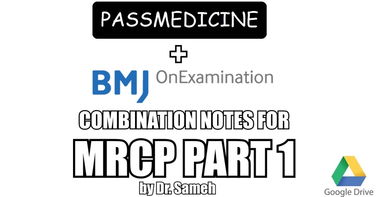 PassMedicine & OnExamination Notes for MRCP Part 1 2023 [PDF Download]