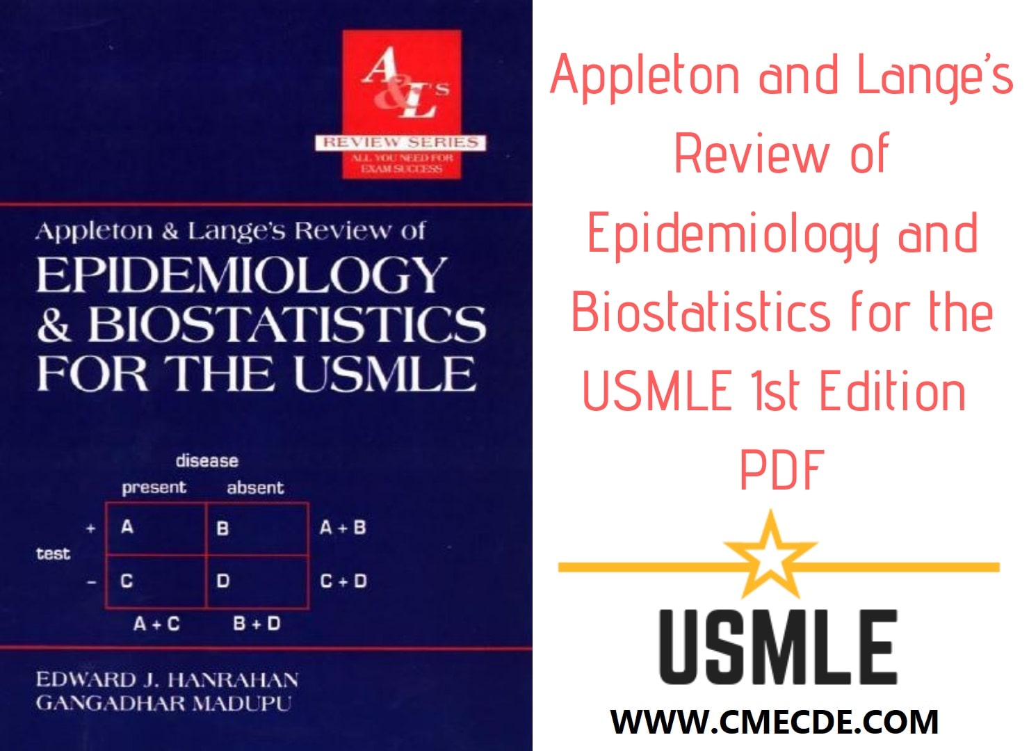 Appleton and Lange's Review of Epidemiology and Biostatistics for the USMLE 1st Edition Download