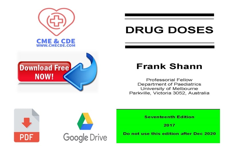Drug Doses Frank Shann 17th Edition 2017