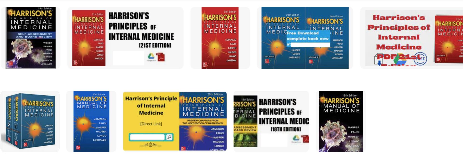 Harrison's Medical Books (All and Full Set)