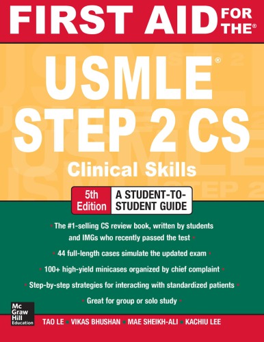 First Aid for the USMLE Step 2 CS 5th Edition 
