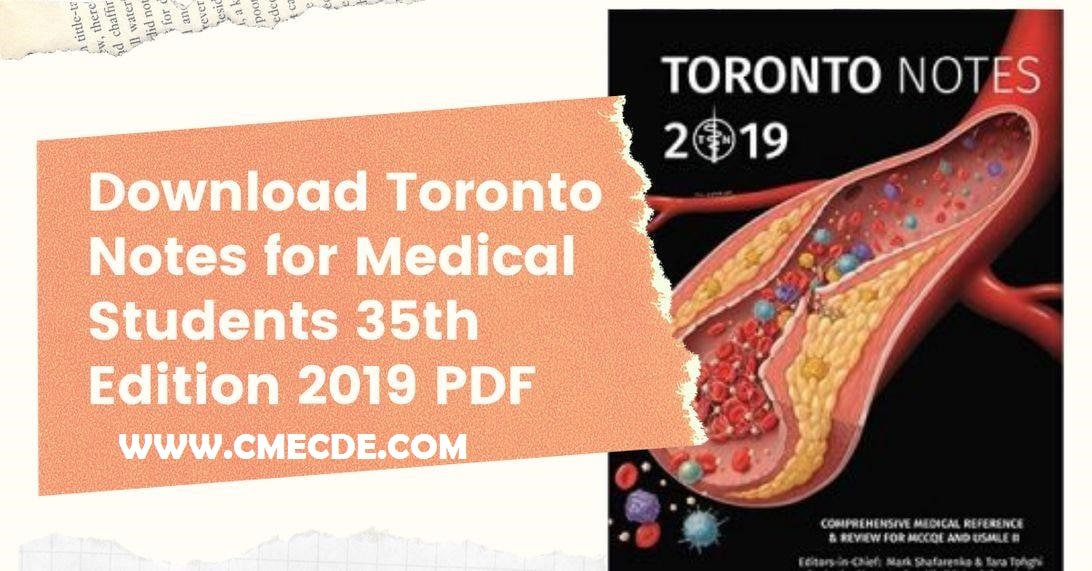 Essential Med Notes (Toronto Notes) 2019