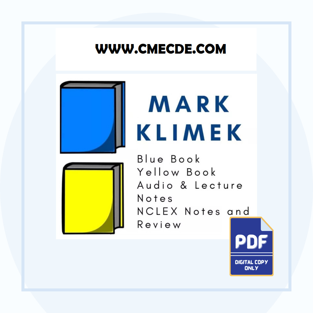 Mark Klimek Review-Lecture Yellow Book Notes