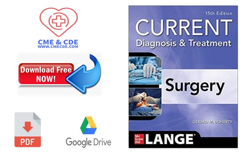 Current Diagnosis And Treatment Surgery 15th Edition