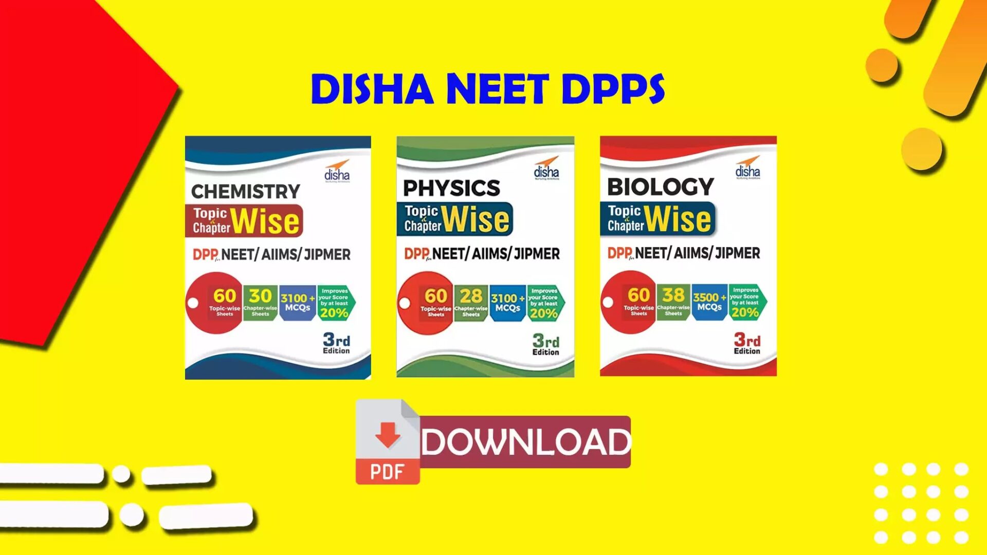 Disha Chapterwise DPP for NEET Chemistry