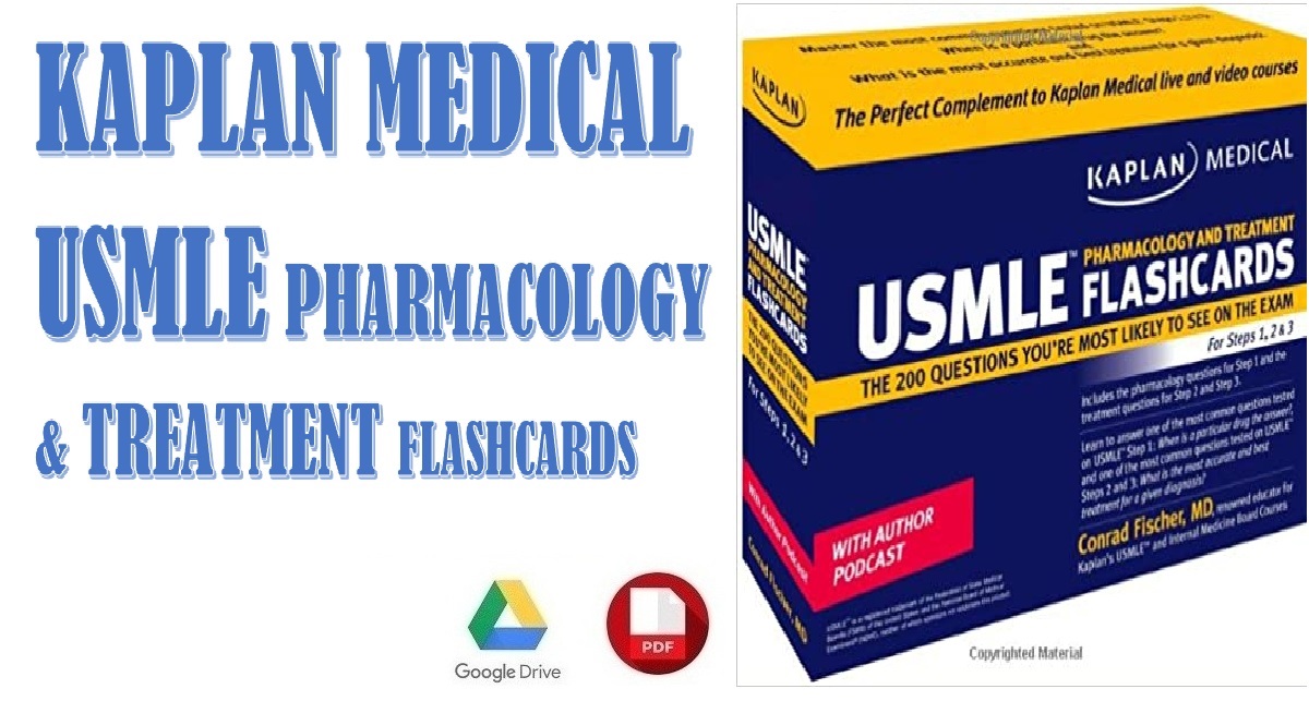 Kaplan Medical USMLE Pharmacology and Treatment Flashcards 